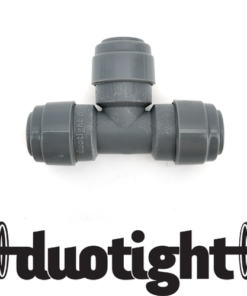 DUOTIGHT 8mm(5/16) Push In Tee Piece (Double O-Ring)