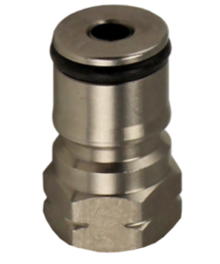 Cornelius Type Ball Lock Gas Post (Female Thread) with poppet and spring