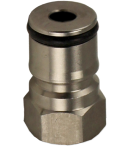 Cornelius Type Ball Lock Liquid Post (Female Thread) with poppet and spring