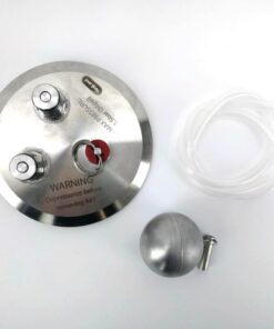 4 inch Tri-clover KEGMENTER Lid with Ball Lock Posts, Floating Dip tube and PRV