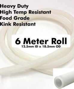 Heavy Duty Silicone Tube - 6m Roll (12.5mm ID x 18.5mm OD)