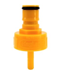 Yellow Plastic Carbonation & Line Cleaning Cap & FermZilla Pressure Cap