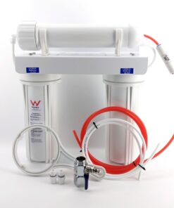 Reverse Osmosis RO Water Filter 3/4" Laundry Wall Mount 50GPD Removes Fluoride, Chlorine