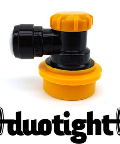duotight 8mm (5/16") x Ball Lock Disconnect (Black + Yellow/Liquid)