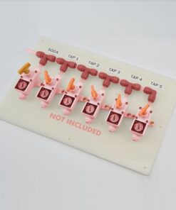 Polypropylene Food Grade Plastic Gas Board for 6 x Inline Regulators