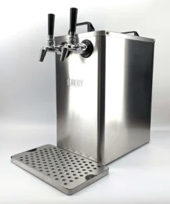 Benchy - Carbon - Double Taps Bench Top Keg Dispenser (Stainless FC Taps)12v/ 24v/240V