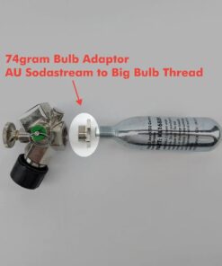 Mini Core 360 Adaptor for 74gram Cartridge/Bulb (G1/2 Male x 5/8-18UNF Female)
