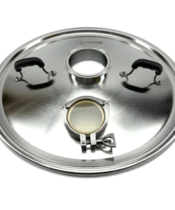 100L Pro Sight Glass Distillation / Steam Condenser Lid (suits BrewZilla) - 4 Inch Tri-clover - 3 Inch Sight Glass