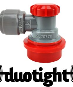 duotight 9.5mm (3.8) x Ball Lock Disconnect - (Grey + Red Gas)